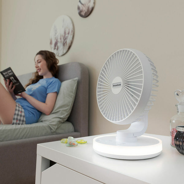 InnovaGoods Tischventilator mit Akku und LED - Home & Wohnen