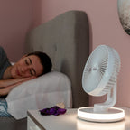 InnovaGoods Tischventilator mit Akku und LED - Home & Wohnen