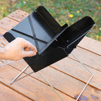 InnovaGoods Tragbarer Mini-Holzkohlegrill Foldecue