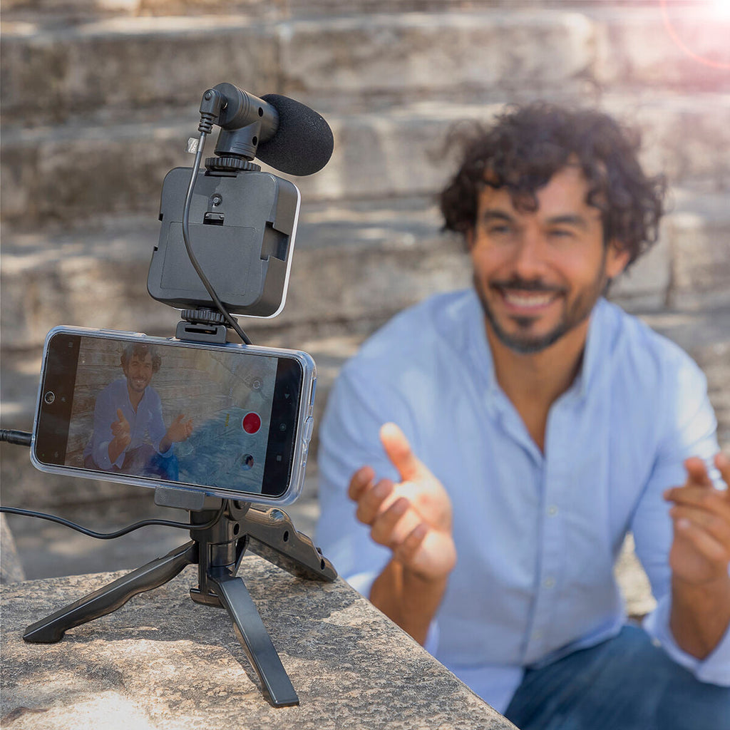 InnovaGoods Vlogging Kit mit Licht und Mikrofon