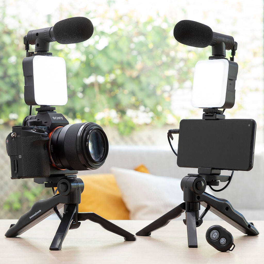 InnovaGoods Vlogging Kit mit Licht und Mikrofon