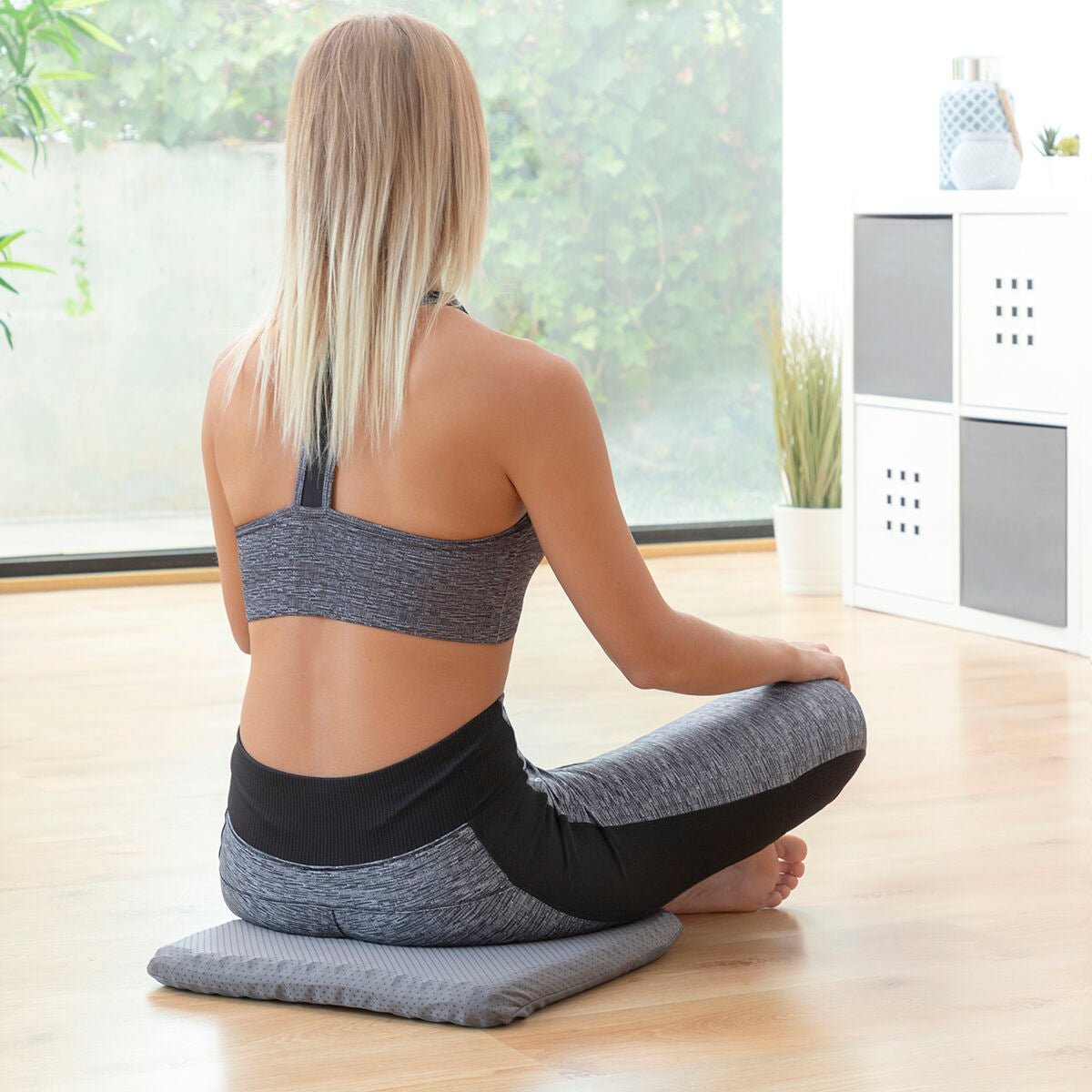 InnovaGoods Wabenförmiges Gelkissen – Ergonomisch Grau