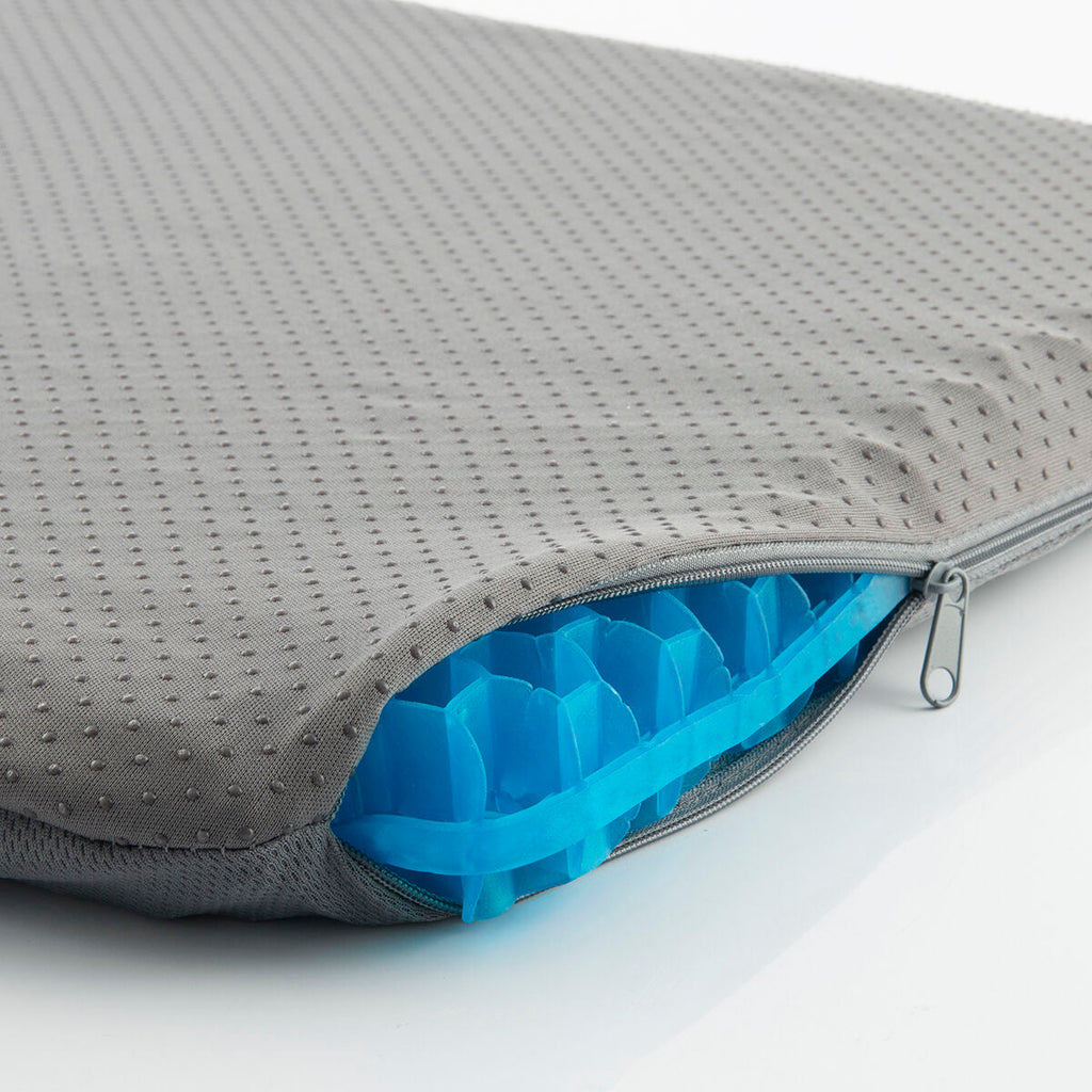 InnovaGoods Wabenförmiges Gelkissen – Ergonomisch Grau