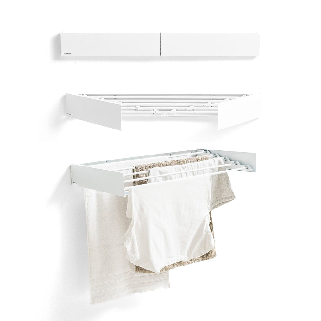InnovaGoods Wand-Wäscheständer Dryva 80 klappbar