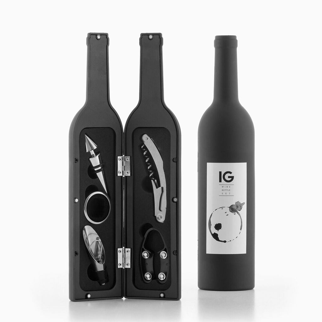 InnovaGoods Wein-Zubehörset In Flaschenoptik – 5 Stücke