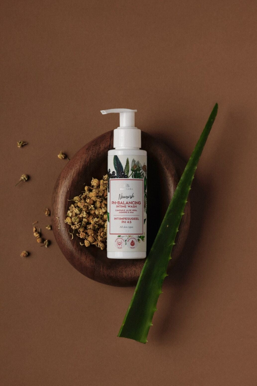 Intim – Waschgel mit Kamille, Aloe, und AHA, pH 4.5 – Produktansicht 3