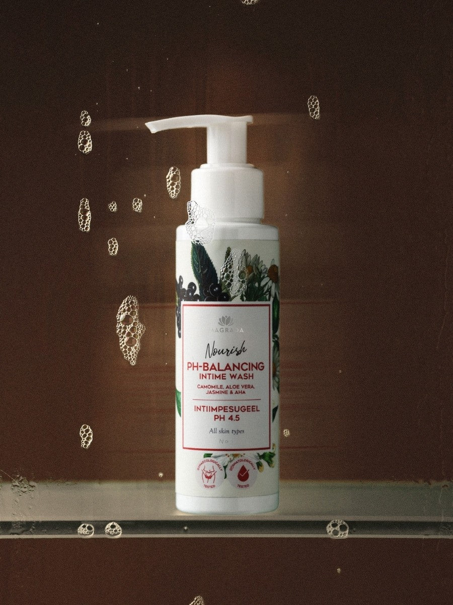Intim – Waschgel mit Kamille, Aloe, und AHA, pH 4.5