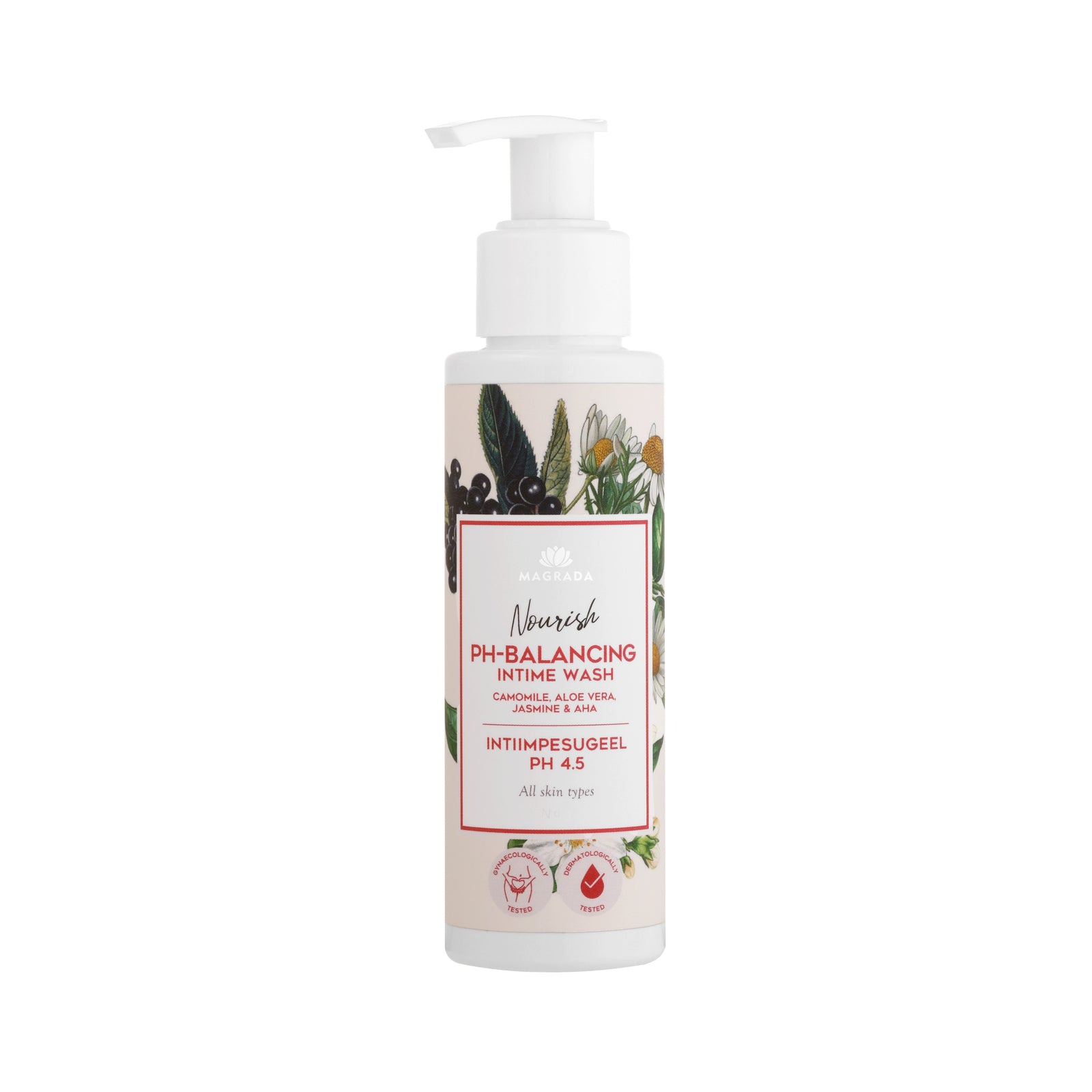 Intim – Waschgel mit Kamille, Aloe, und AHA, pH 4.5 – Produktansicht 5