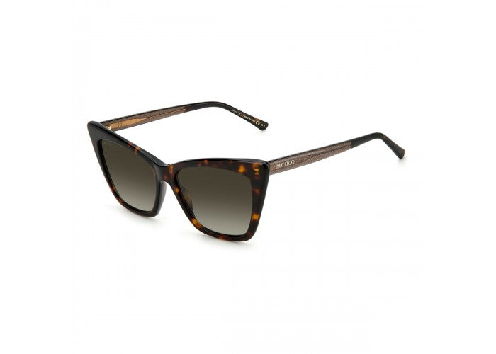 Tortoiseshell cat-eye Sonnenbrille von Jimmy Choo mit UV-Schutz für Damen