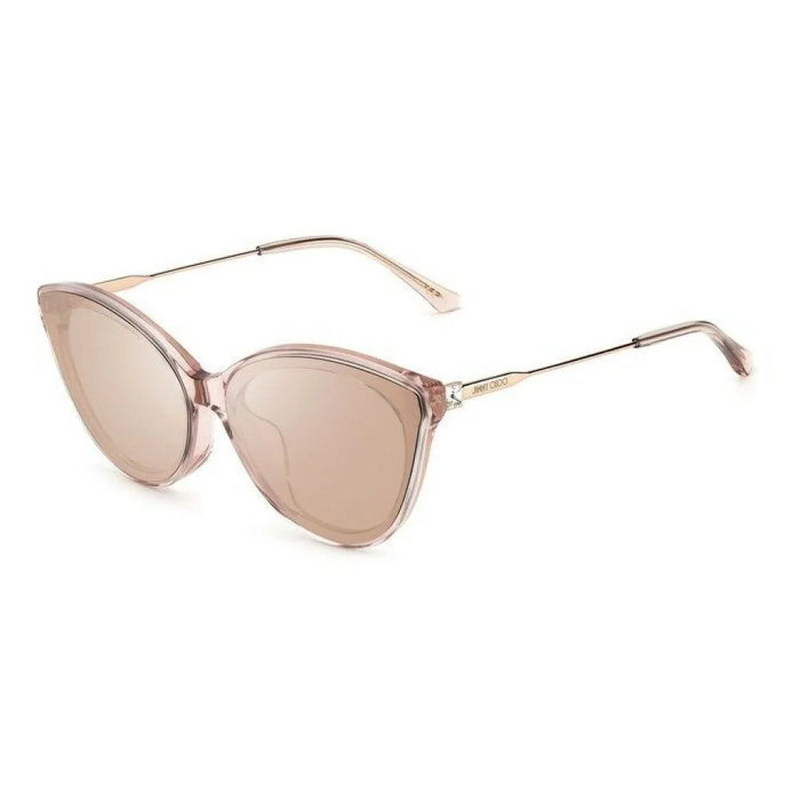 Jimmy Choo Damen Sonnenbrille  Rosa – 100 % UV-Schutz, Ø 64 mm