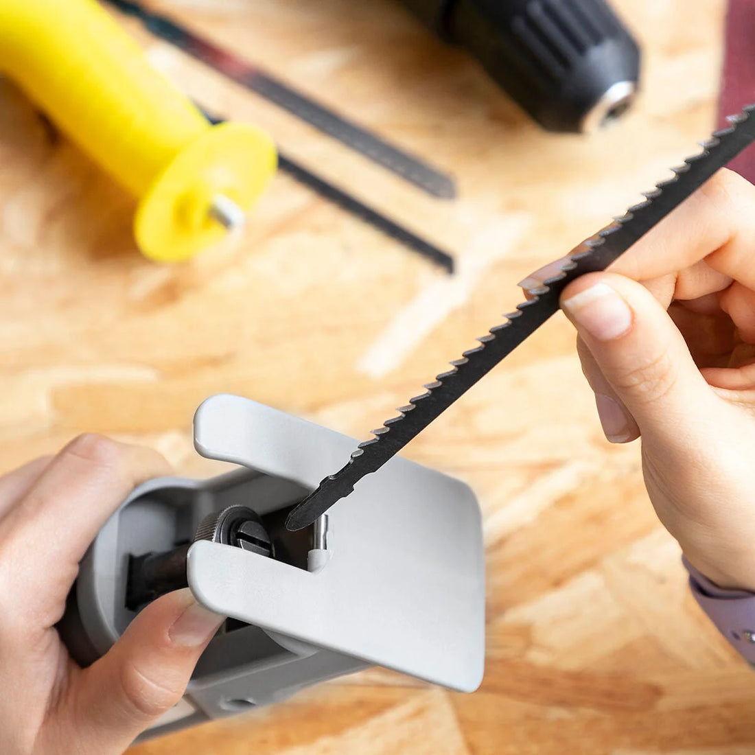 Jrill Stichsägen-Adapter für Bohrmaschinen – Detailansicht 2