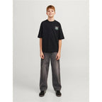 Kinder Jack Jones Tampa Back Schwarz TShirt - Mode & Accessoires