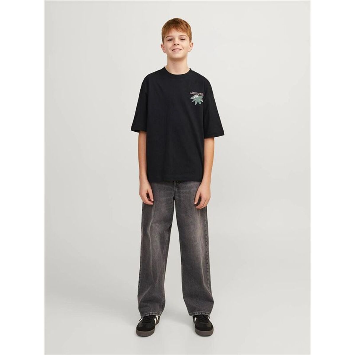 Kinder Jack Jones Tampa Back Schwarz TShirt - Mode & Accessoires