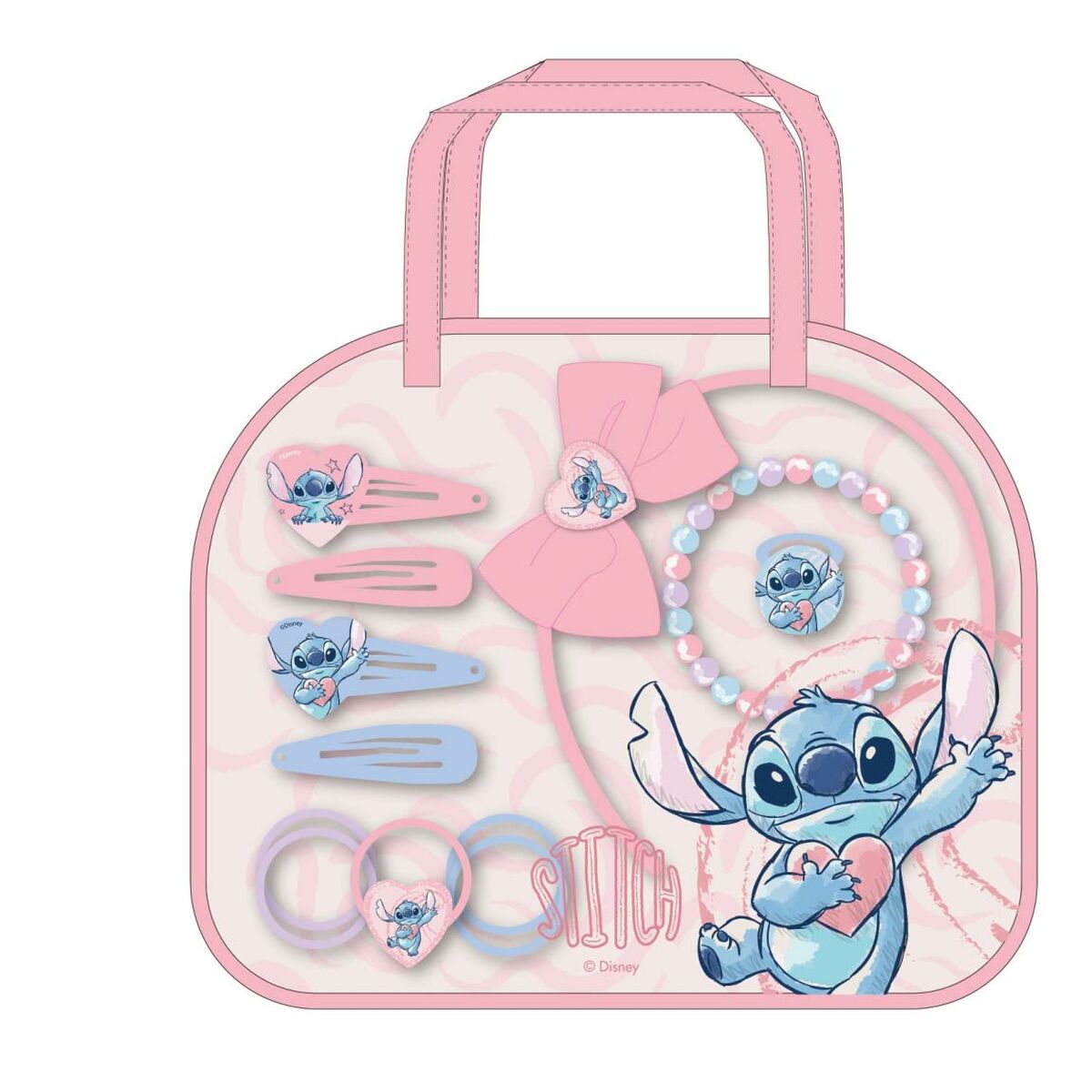 Kinderfrisierset Stitch Rosa für kleine Stylisten - Neuheiten