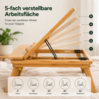 Beistelltisch aus Bambus, klappbar