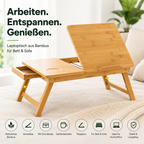 Beistelltisch aus Bambus, klappbar