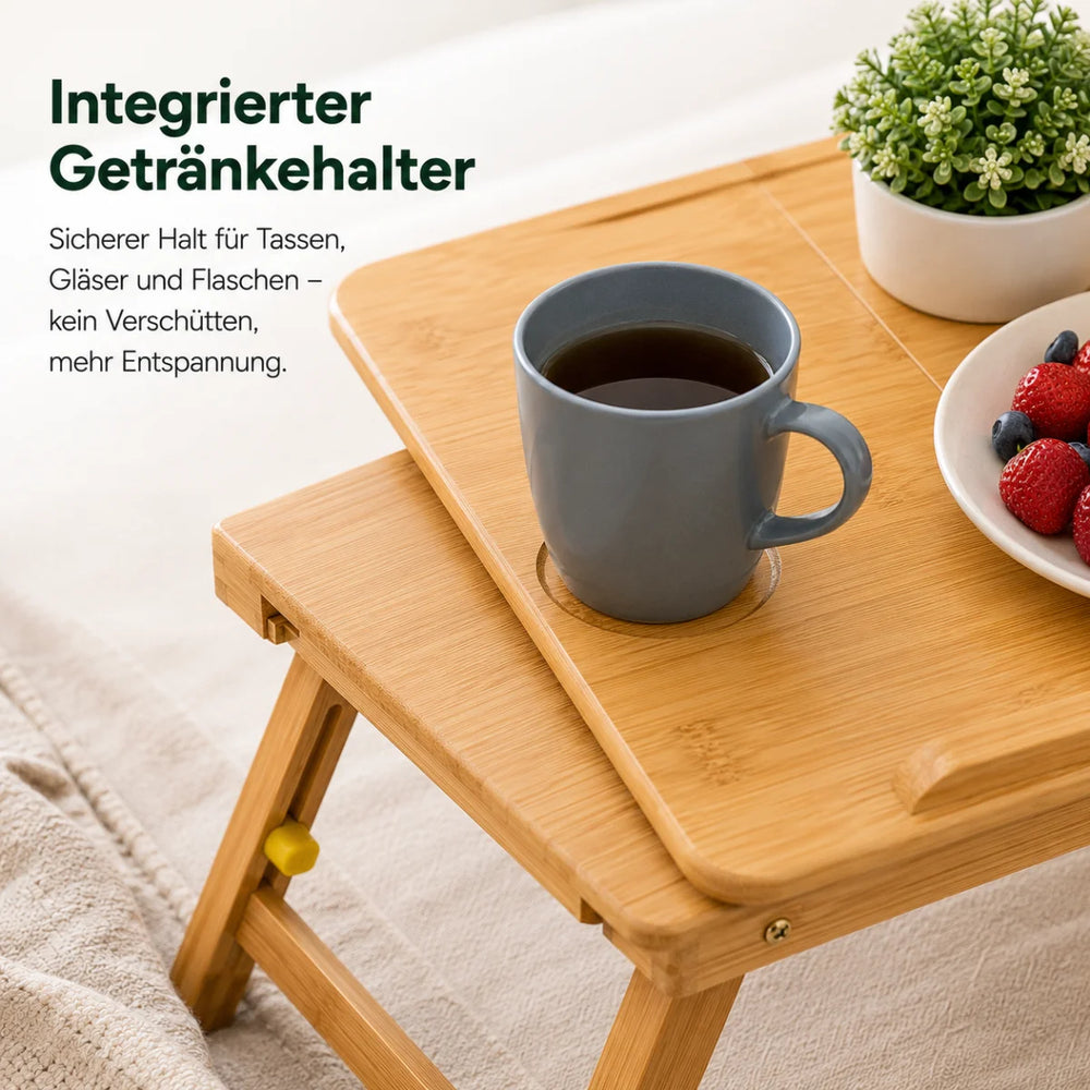 Klappbarer Bambus Beistelltisch – Flexibel & Platzsparend – Detailansicht 5