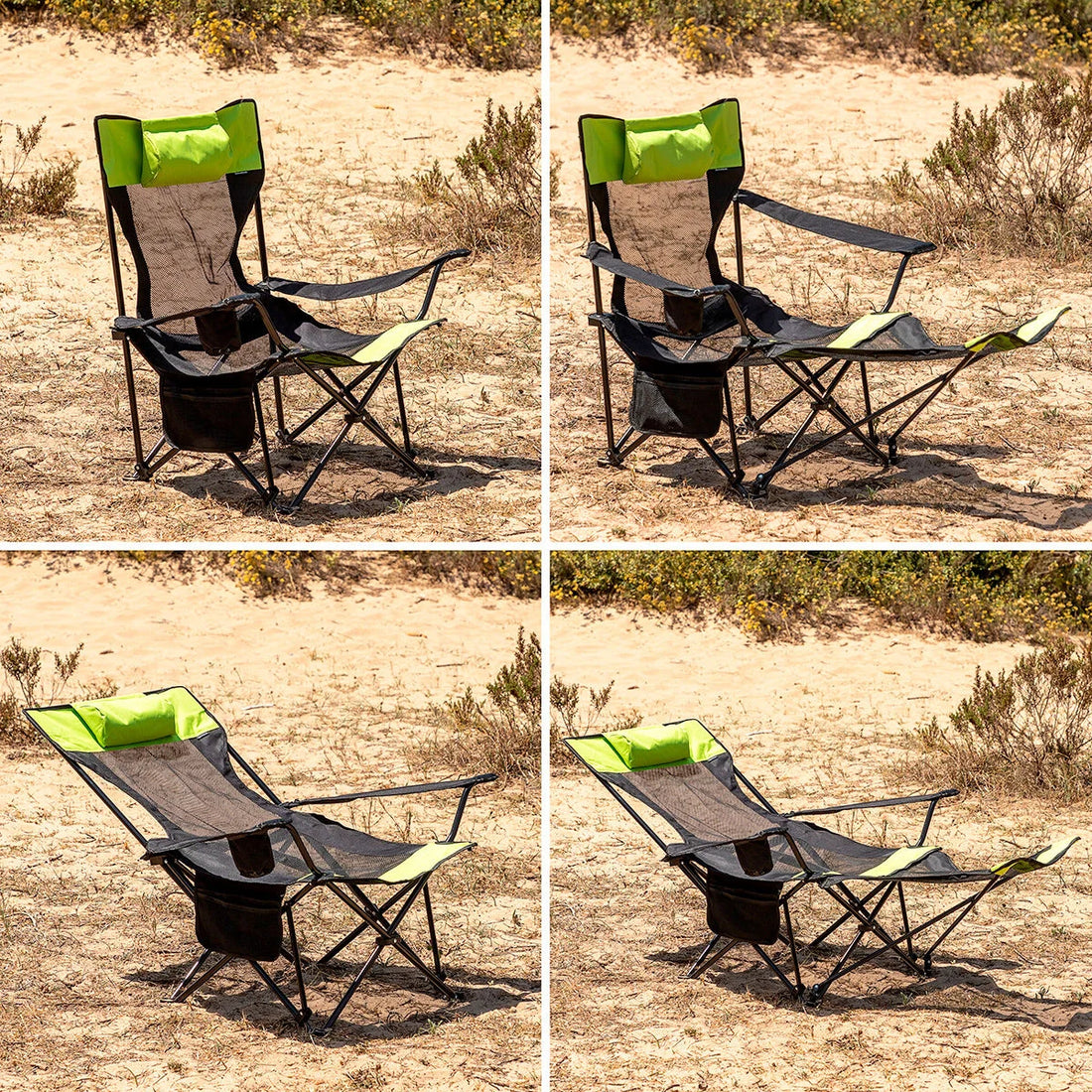 Klappbarer Camping-Liegestuhl Kampfort – Detailansicht 2