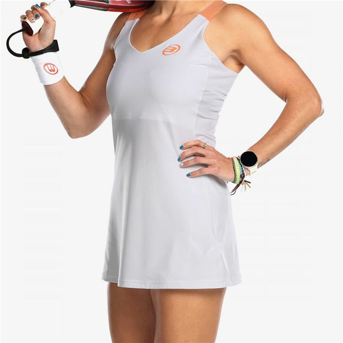 Kleid Bullpadel ADAMA Weiß Tennis Sale jetzt reduziert