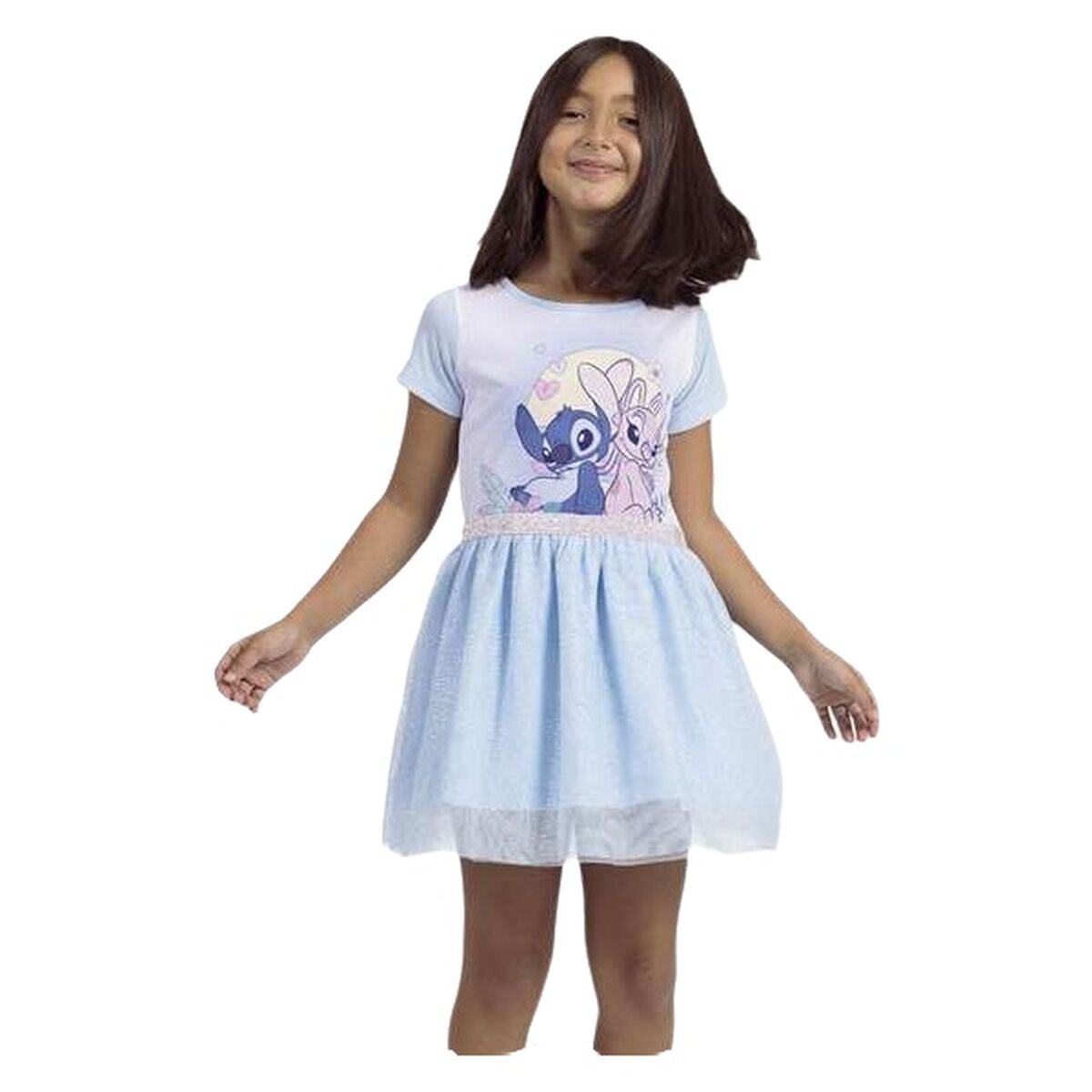 Kleid Stitch Hellblau für Mädchen online kaufen - Neuheiten