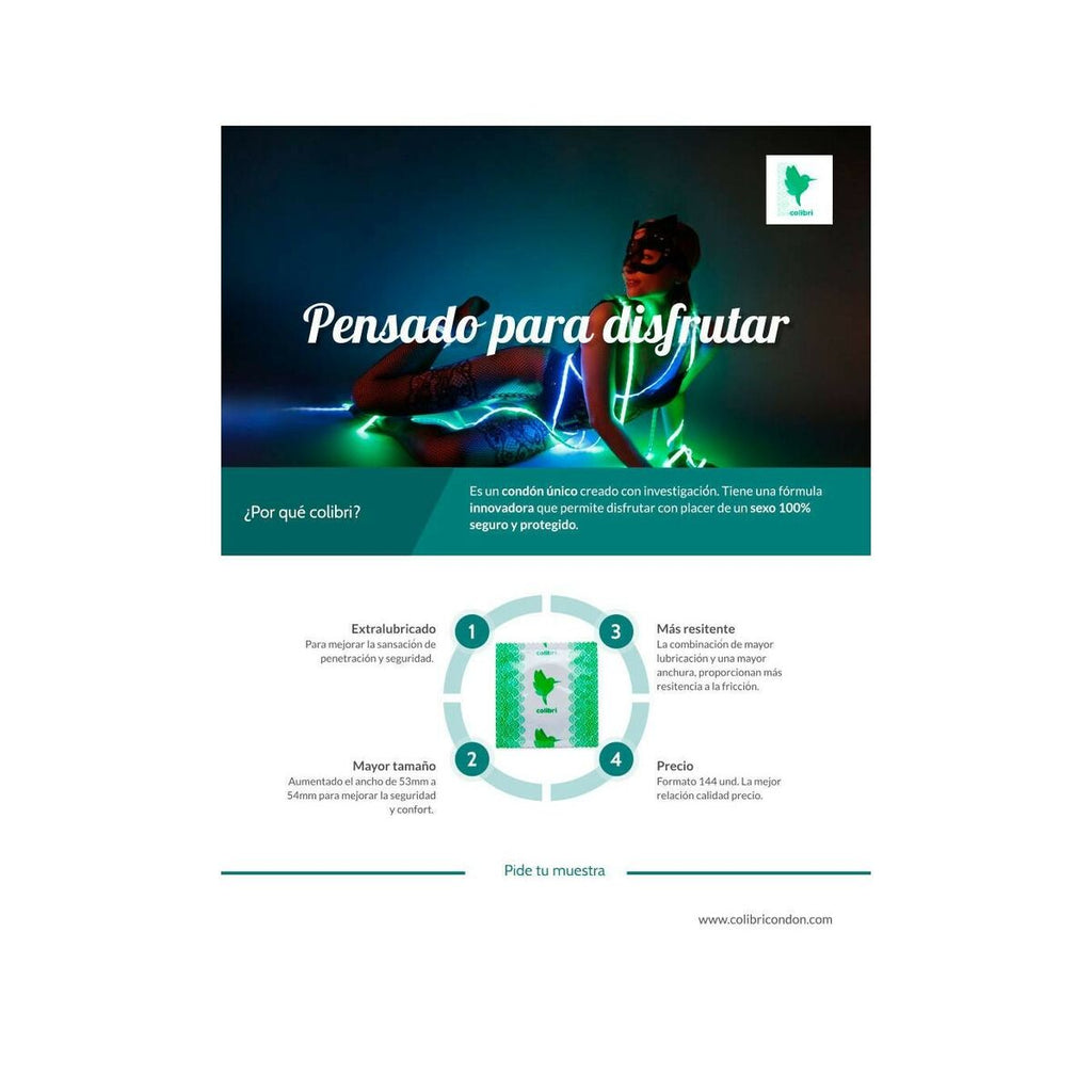 Kondome Colibrí – 144 Stück Erotische Vielfalt - Neuheiten