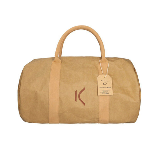 KSIX Sporttasche WeekendBag Braun Eco-friendly Kraftpapier - Sport & Freizeit