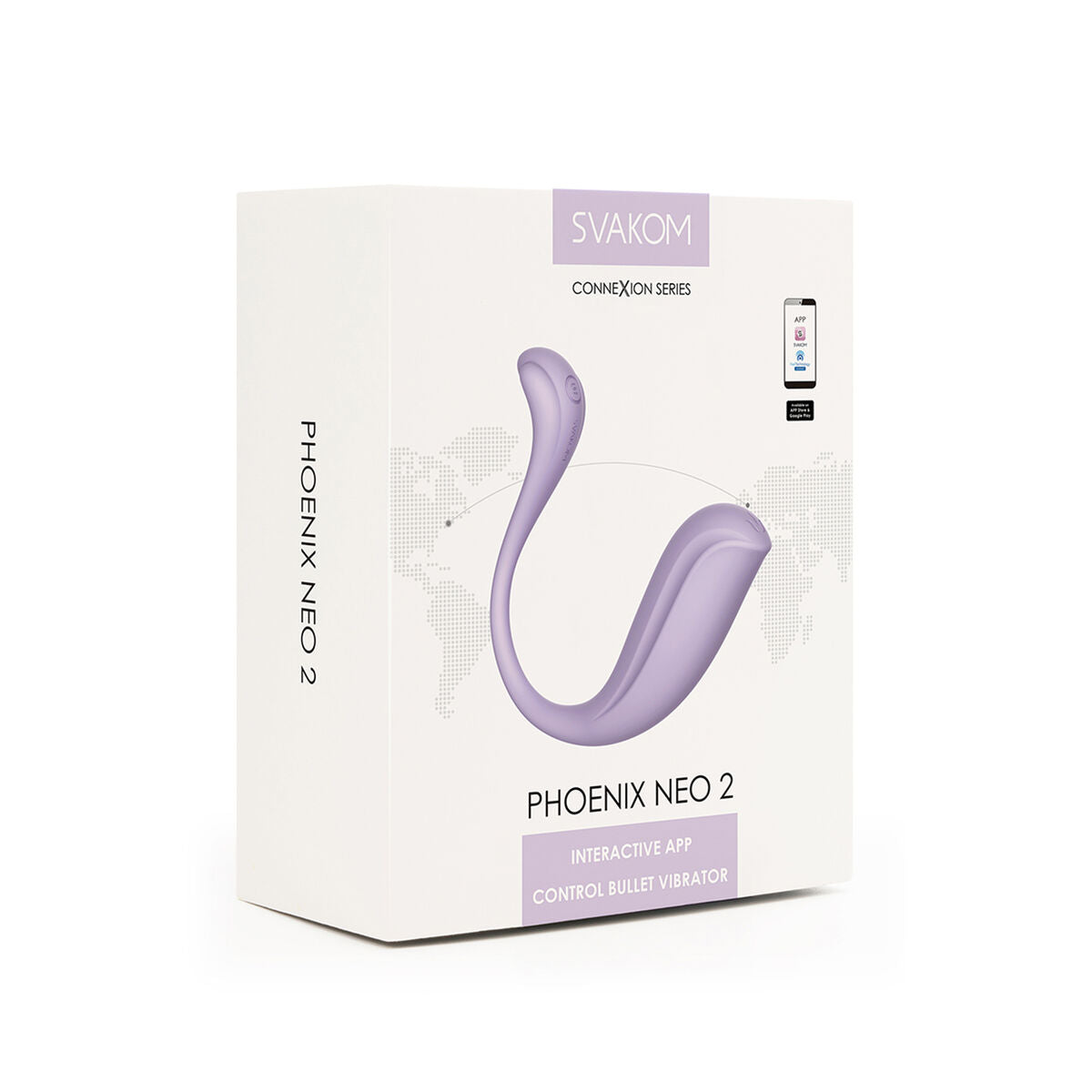Kugelvibrator Svakom Lila ergonomisch mobile App