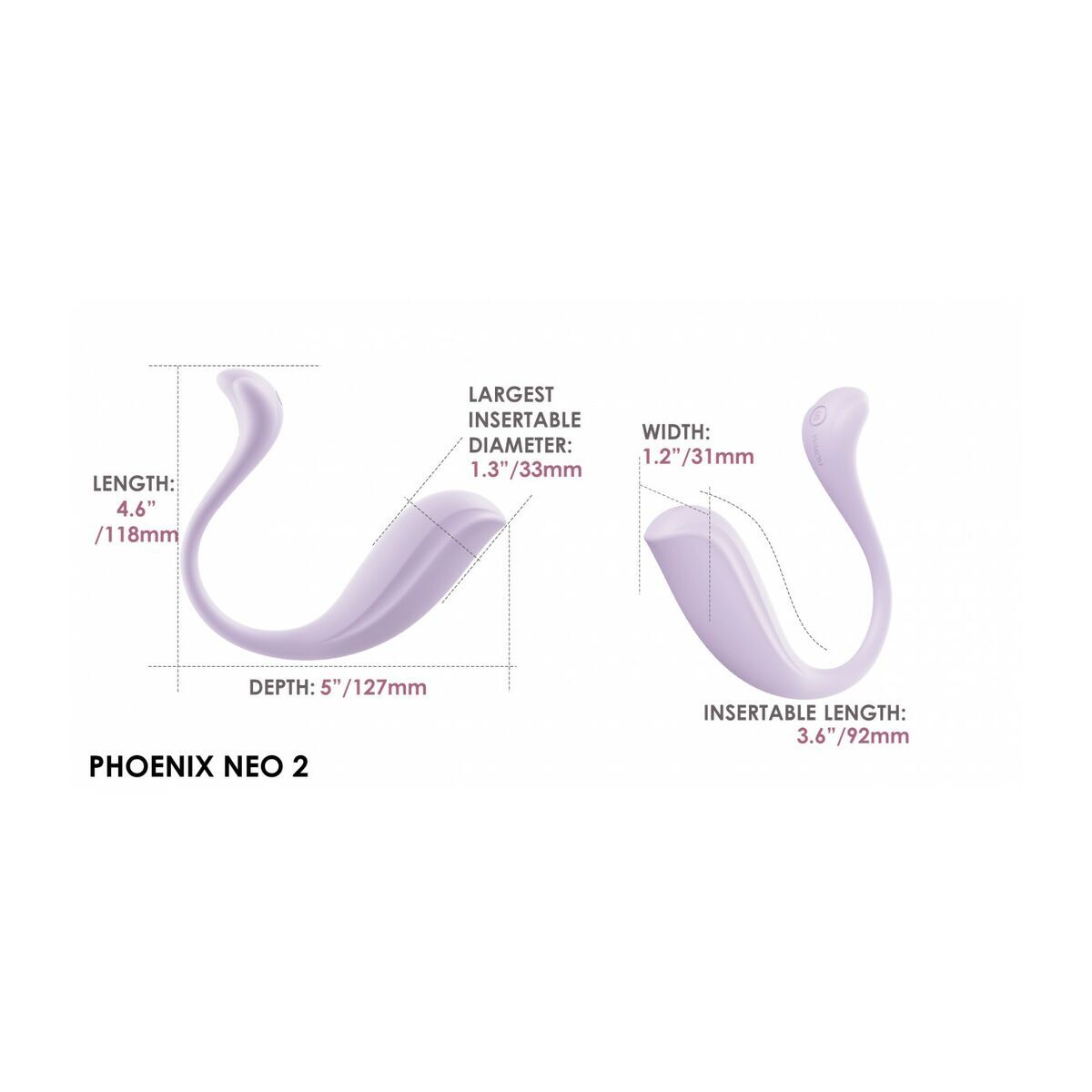 Kugelvibrator Svakom Lila ergonomisch mobile App