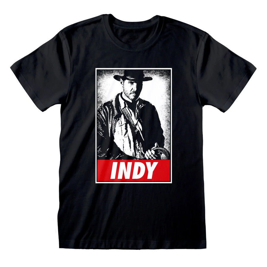 Indiana Jones Indy Unisex-T-Shirt Schwarz