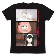 Spy x Family Trio Unisex-T-Shirt Schwarz