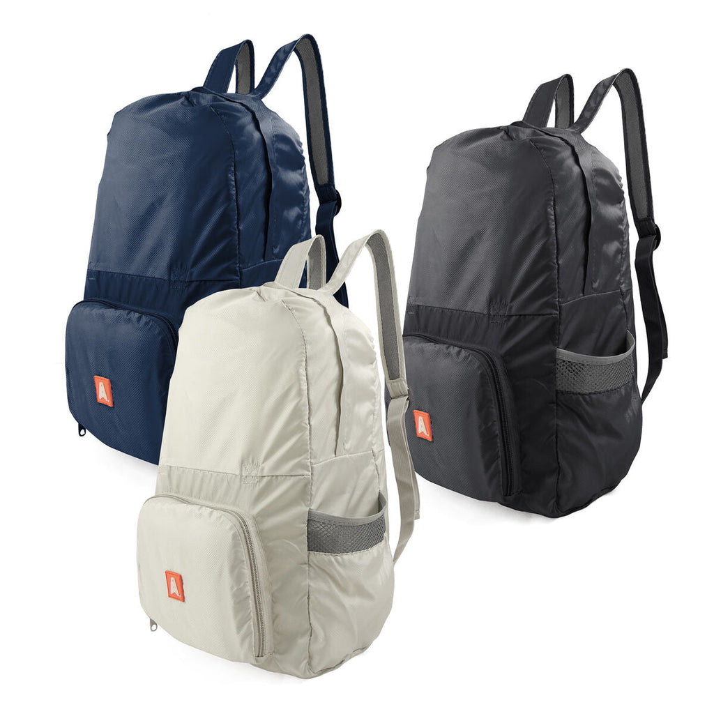 Lässiger Rucksack Scape Travel Blau Schwarz Grau - Mode & Accessoires