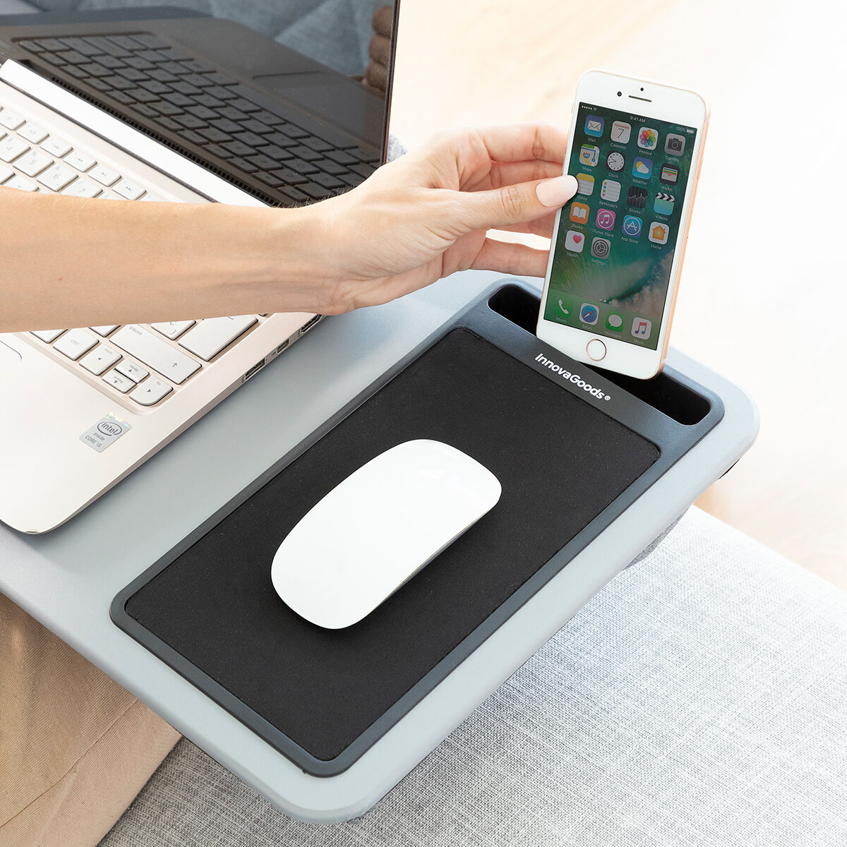 Laptop Tisch XL Kissen Deskion InnovaGoods bequem