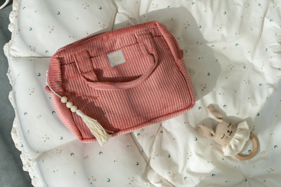 Große Kosmetiktasche – Koralle – Detailansicht 3