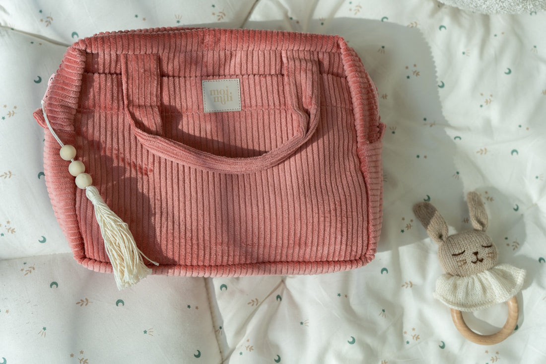 Große Kosmetiktasche – Koralle – Detailansicht 4