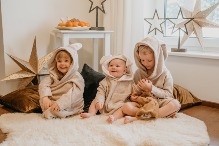 Langarm-Poncho TEDDY für Kleinkinder, Größe 82/86-116