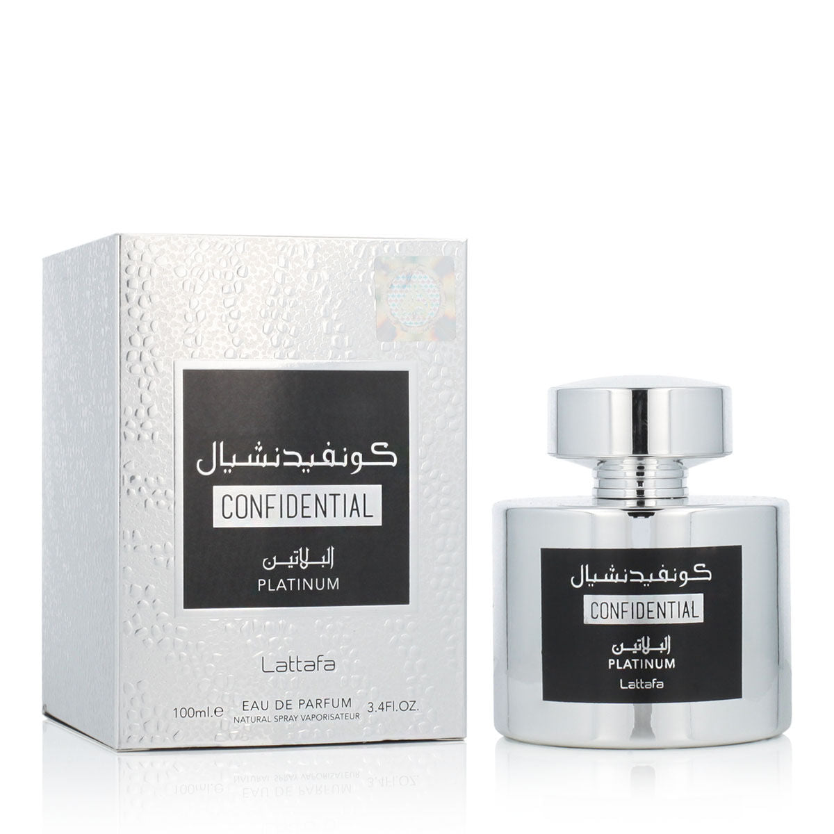 Lattafa Confidential Platinum Herrenparfüm Duft 100ml