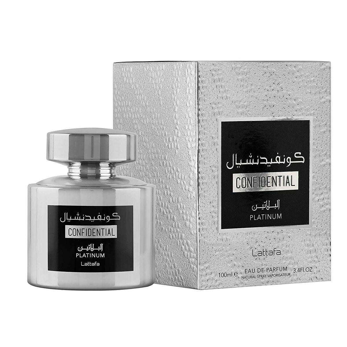 Lattafa Confidential Platinum Herrenparfüm Duft 100ml