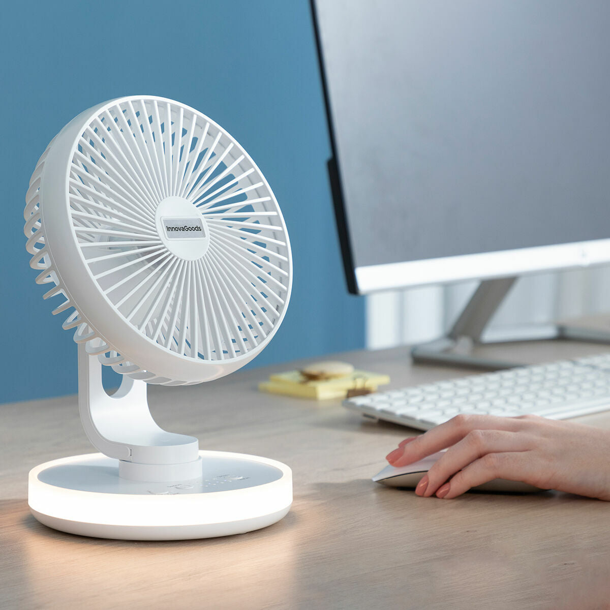 LED FanLed wiederaufladbarer Tischventilator 4000 mAh