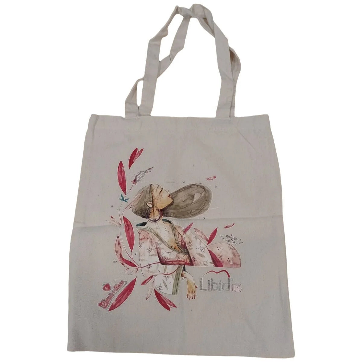 Tragetasche LIBID_TOYS – Weiß, 34 × 38 cm