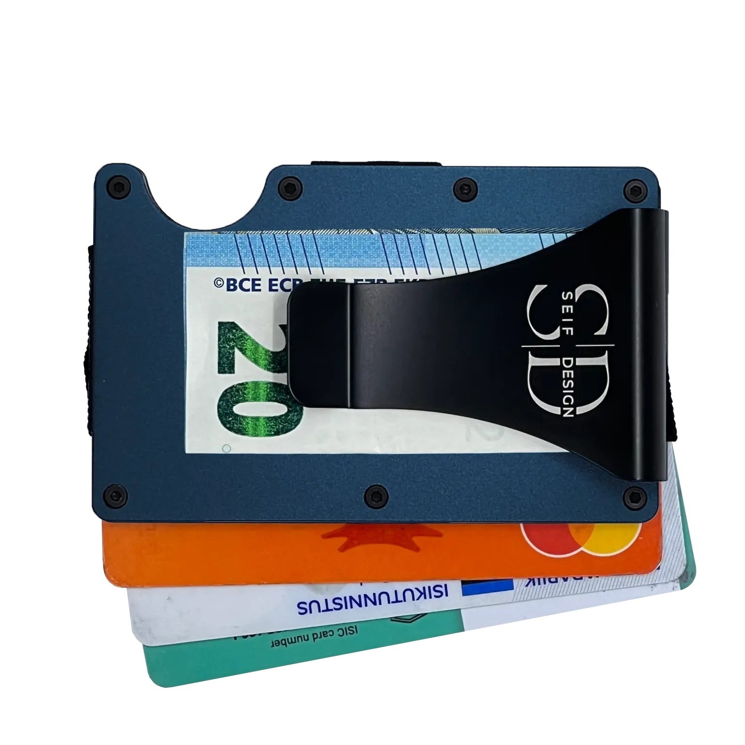 Kartenetui Lite Blau mit RFID-Schutz – Produktansicht 3