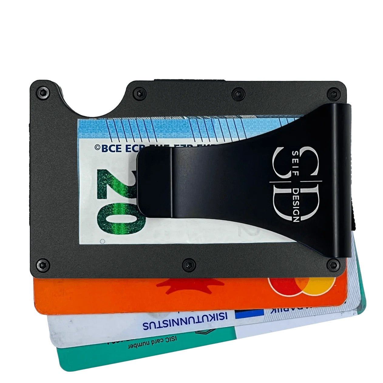 Kartenetui Lite mit RFID-Schutz – Schwarz – Produktansicht 3