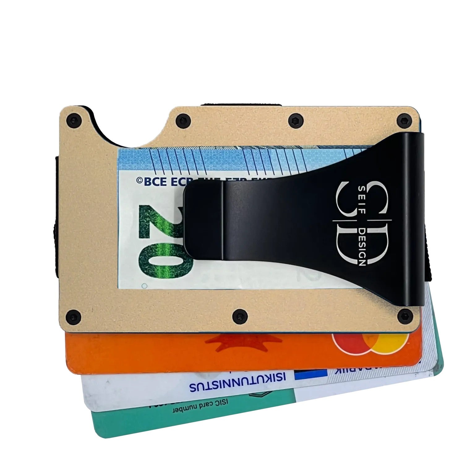 Kartenetui Lite Gold mit RFID-Schutz – Produktansicht 3