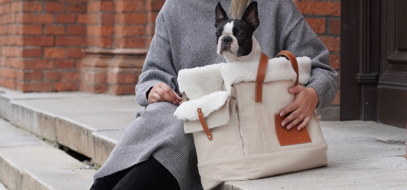 Labbvenn Liiva Hundetragetasche Beige – Produktansicht 2
