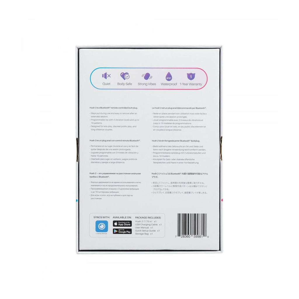 Lovense Anal Plug Schwarz – Hautfreundlich für Freude - Erotik Shop