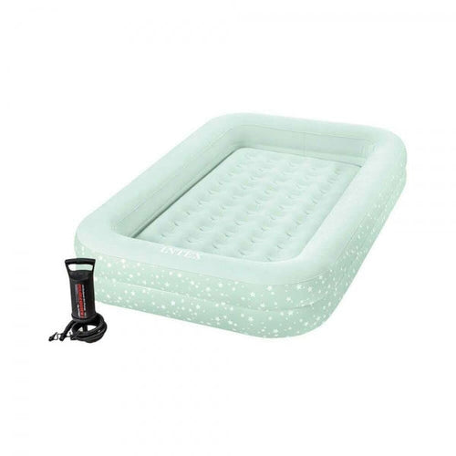 Inflatable toddler bed with hand pump für luftmatratze intex, ideal für rücksendung ware
