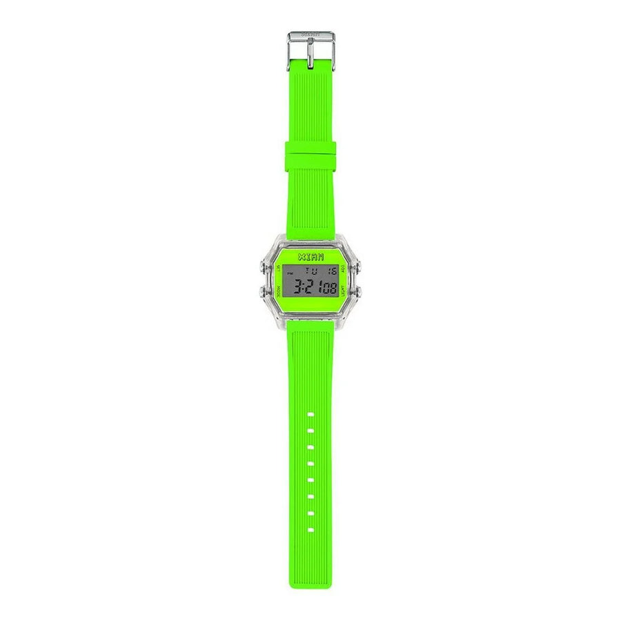 Digitale Herrenuhr I Am – Grün, 44 mm