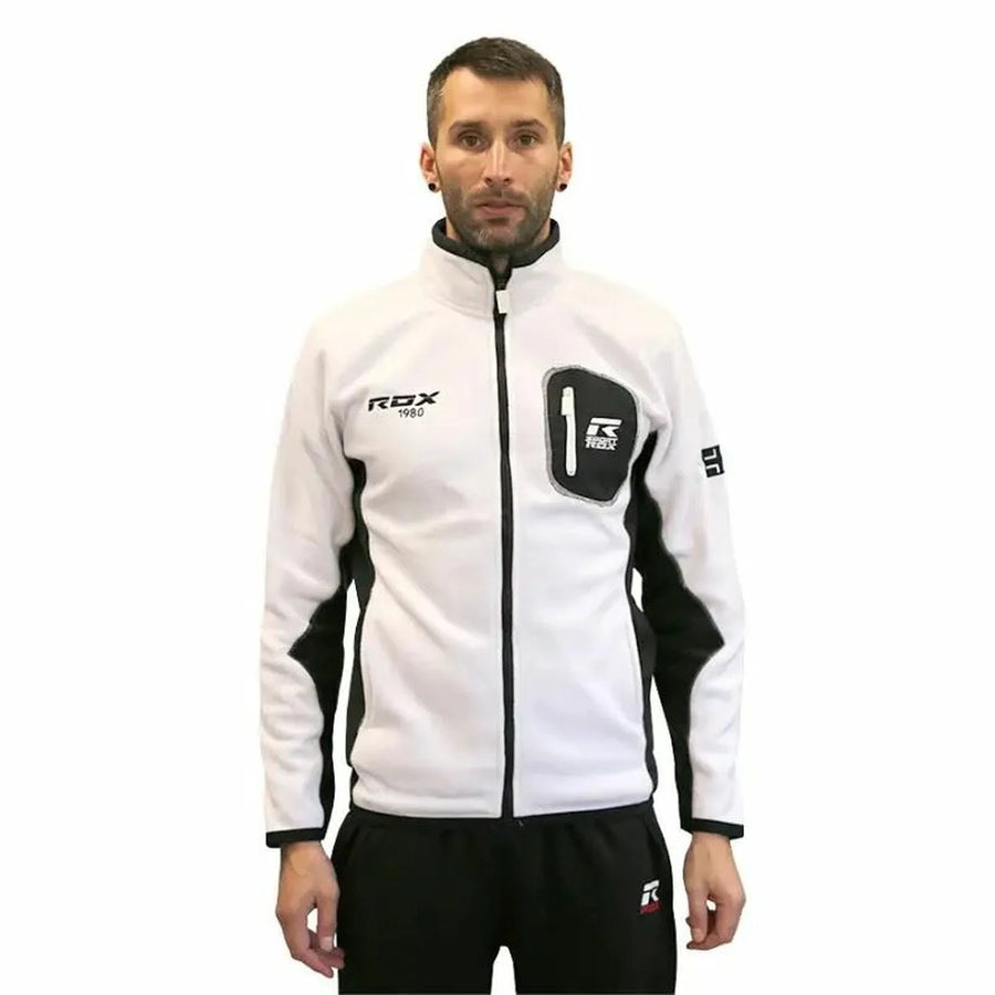 Herren-Fleecepullover Rox R-Aircraft – Weiß