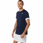 Asics Court Herren Sport T-Shirt Kurzarm Marineblau - Mode & Accessoires
