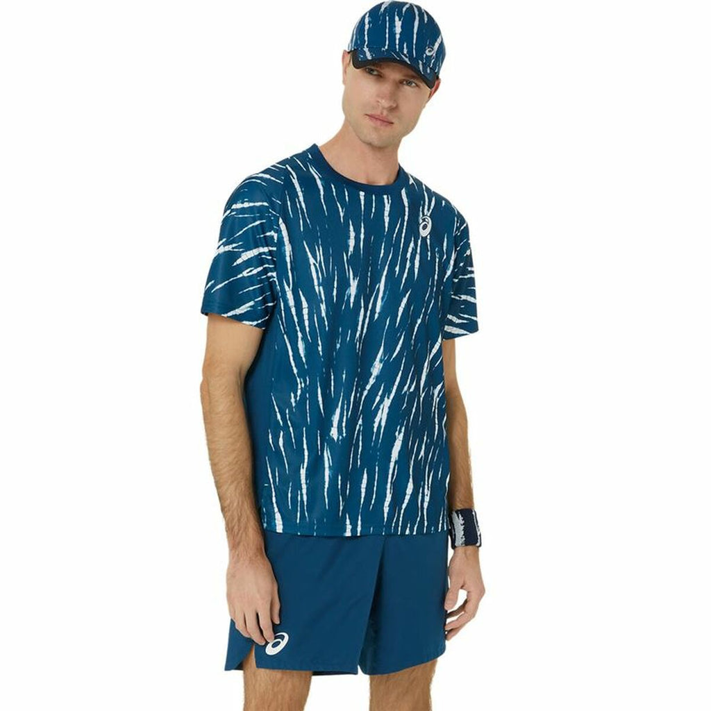 Asics Game SS Top Blau – Leichtes Sport T-Shirt für Tennis - Mode & Accessoires