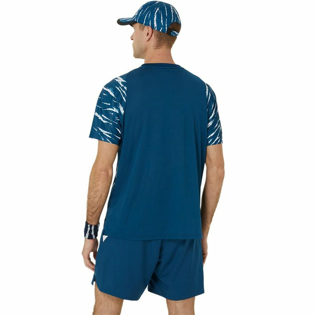 Asics Game SS Top Blau – Leichtes Sport T-Shirt für Tennis - Mode & Accessoires